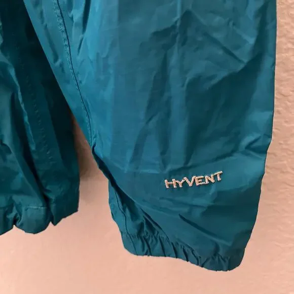 The North Face Resolve Jacket Womens Large Teal HyVent Waterproof Hooded Rain - Picture 3 of 10